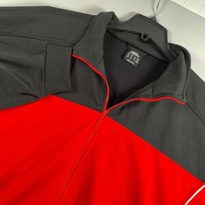 Adidas‎ Men's Track Jacket Black Red White Full Zip Size 2XL